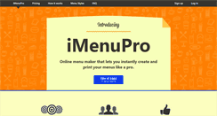 Desktop Screenshot of imenupro.com